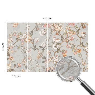 Tapeta fotograficzna fizelinowa Romantyczny wzór