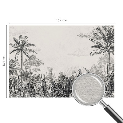 Fototapeta fizelinowa do sypialni z motywem tropikalnej scenerii
