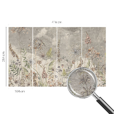 Tapeta fotograficzna fizelinowa Polne rośliny