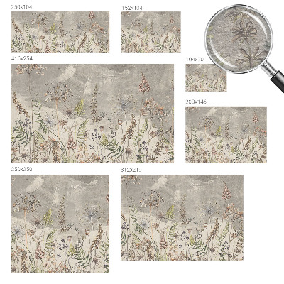 Tapeta fotograficzna fizelinowa Polne rośliny