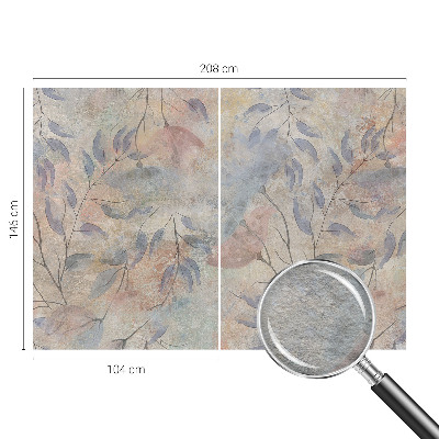 Nowoczesna fototapeta do salonu Abstrakcyjne liście