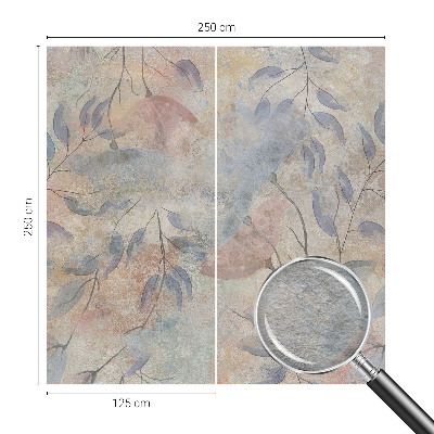 Nowoczesna fototapeta do salonu Abstrakcyjne liście