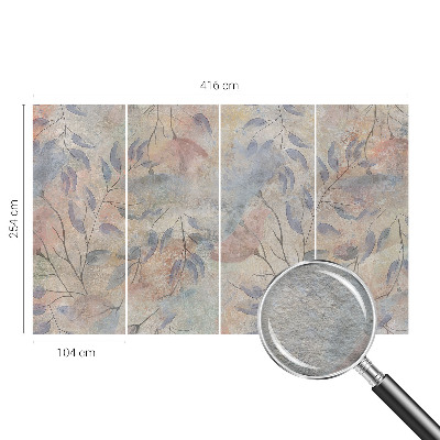 Nowoczesna fototapeta do salonu Abstrakcyjne liście