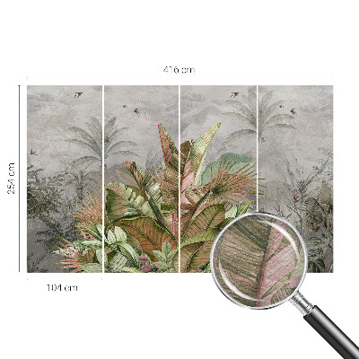 Fototapeta fizelinowa do sypialni Egzotyczna dżungla