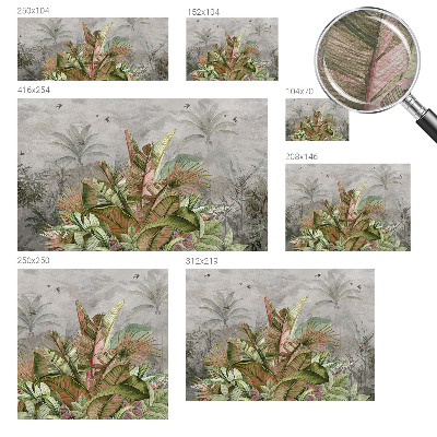 Fototapeta fizelinowa do sypialni Egzotyczna dżungla