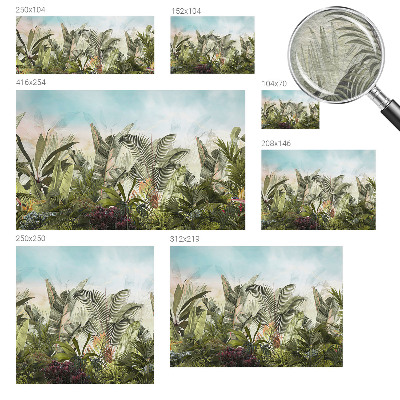 Fototapeta fizelinowa z nadrukiem Tropikalny raj