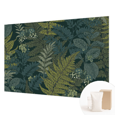 Fototapeta fizelinowa do sypialni Zielona elegancja