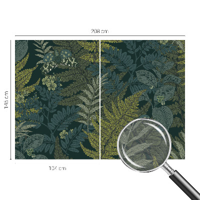 Fototapeta fizelinowa do sypialni Zielona elegancja