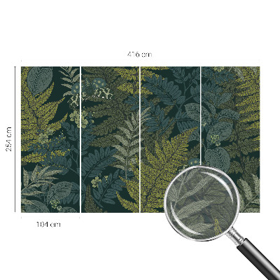 Fototapeta fizelinowa do sypialni Zielona elegancja