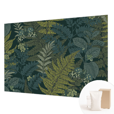 Fototapeta fizelinowa do sypialni Zielona elegancja