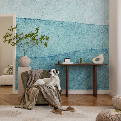 Fototapeta fizelinowa z nadrukiem Fototapeta fizelinowa z nadrukiem Niebieskie fale