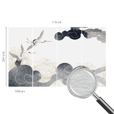 Tapeta fotograficzna fizelinowa Żurawie w locie