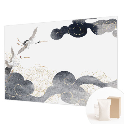 Tapeta fotograficzna fizelinowa Żurawie w locie