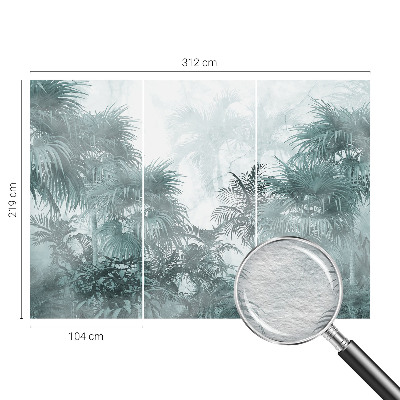 Fototapeta fizelinowa do sypialni Egzotyczna zieleń