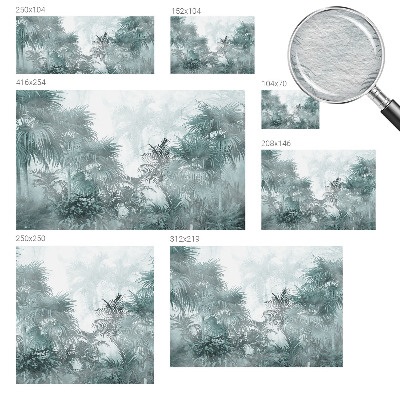 Fototapeta fizelinowa do sypialni Egzotyczna zieleń