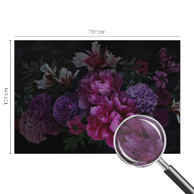 Dekoracyjna fototapeta na ścianę z motywem kwiatowym w eleganckim stylu