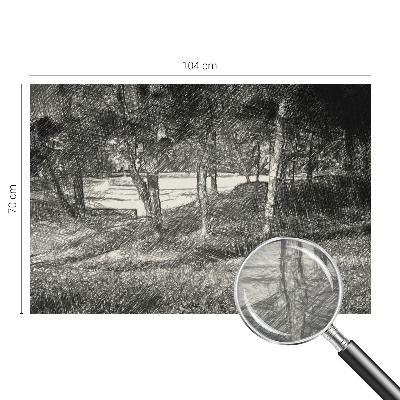 Fototapeta fizelinowa z nadrukiem Spokojny pejzaż