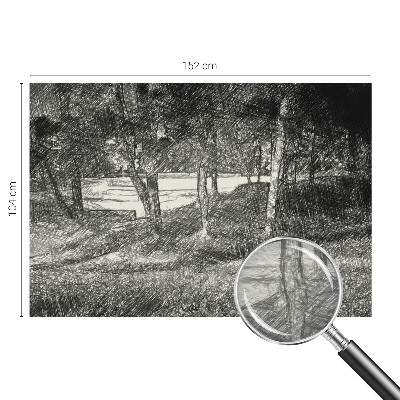 Fototapeta fizelinowa z nadrukiem z motywem spokojnego pejzażu