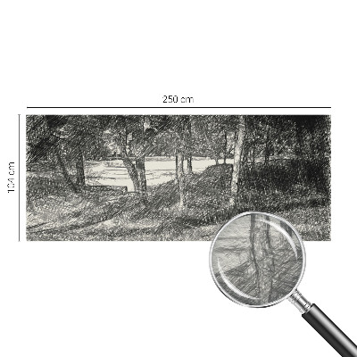Fototapeta fizelinowa z nadrukiem z motywem spokojnego pejzażu