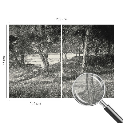 Fototapeta fizelinowa z nadrukiem Spokojny pejzaż