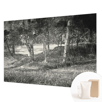 Fototapeta fizelinowa z nadrukiem Spokojny pejzaż