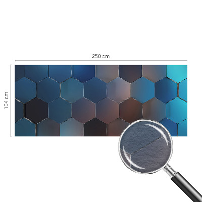 Fototapeta fizelinowa do sypialni Niebieskie heksagony