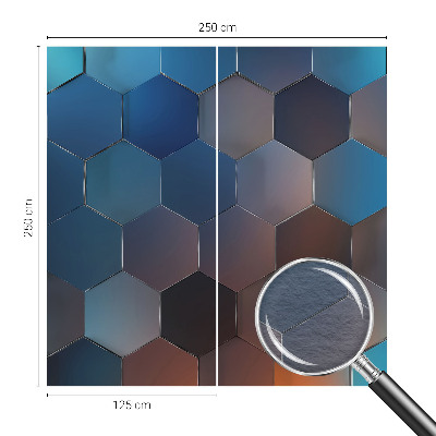 Fototapeta fizelinowa do sypialni Niebieskie heksagony