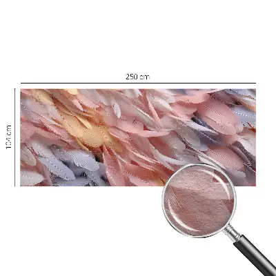 Tapeta fotograficzna fizelinowa z motywem pastelowych piór
