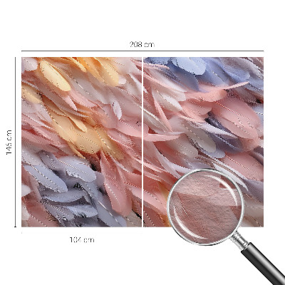 Tapeta fotograficzna fizelinowa Tapeta fotograficzna fizelinowa Pastelowe pióra