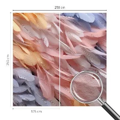 Tapeta fotograficzna fizelinowa z motywem pastelowych piór
