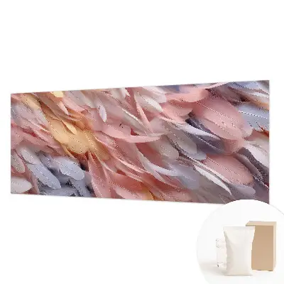 Tapeta fotograficzna fizelinowa z motywem pastelowych piór