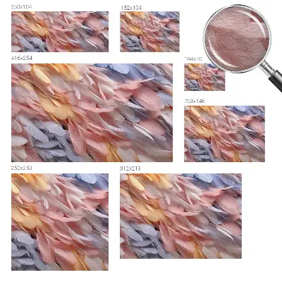 Tapeta fotograficzna fizelinowa z motywem pastelowych piór