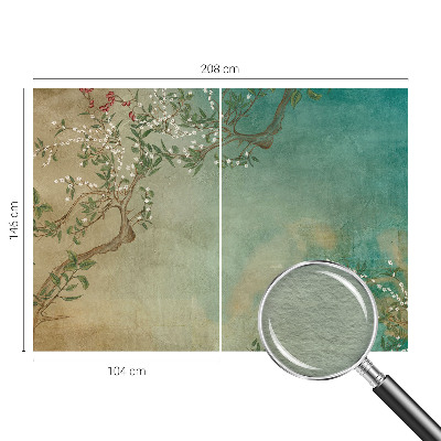 Fototapeta fizelinowa do sypialni Kwiatowa harmonia