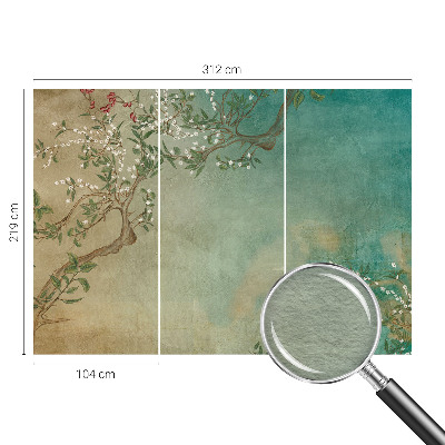 Fototapeta fizelinowa do sypialni Kwiatowa harmonia