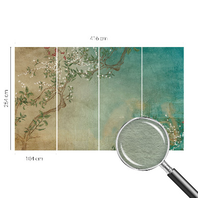 Fototapeta fizelinowa do sypialni Kwiatowa harmonia