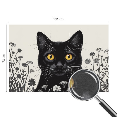 Tapeta fotograficzna fizelinowa Kwiaty kot