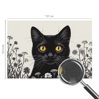 Tapeta fotograficzna fizelinowa Kwiaty kot