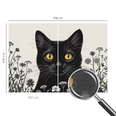 Tapeta fotograficzna fizelinowa Kwiaty kot