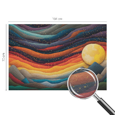 Nowoczesna fototapeta do salonu Kolorowe góry