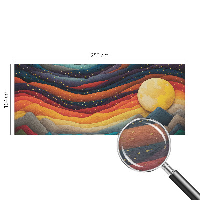 Nowoczesna fototapeta do salonu Kolorowe góry