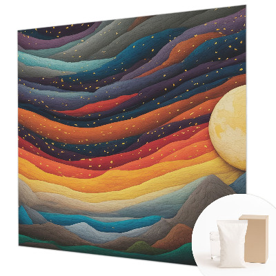 Nowoczesna fototapeta do salonu Kolorowe góry