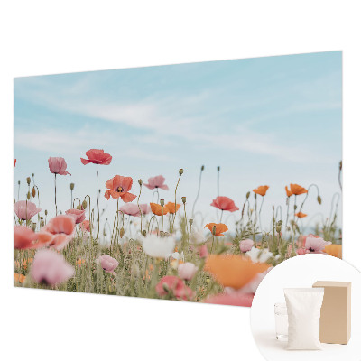 Nowoczesna fototapeta do salonu Kwiaty maku