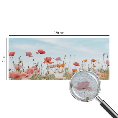 Nowoczesna fototapeta do salonu Kwiaty maku