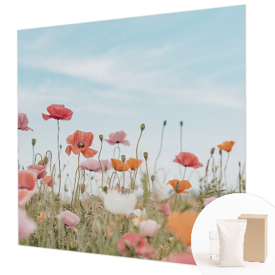 Nowoczesna fototapeta do salonu Kwiaty maku