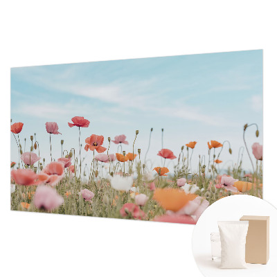 Nowoczesna fototapeta do salonu Kwiaty maku