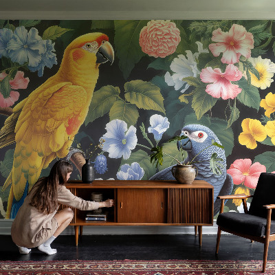 Tapeta fotograficzna fizelinowa Egzotyczne ptaki