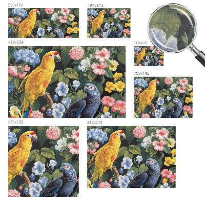 Tapeta fotograficzna fizelinowa Egzotyczne ptaki