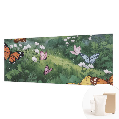 Dekoracyjna fototapeta na ścianę Motyle na łące