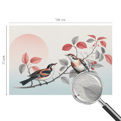 Nowoczesna fototapeta do salonu Ptaki siedzące