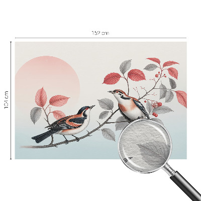 Nowoczesna fototapeta do salonu Ptaki siedzące